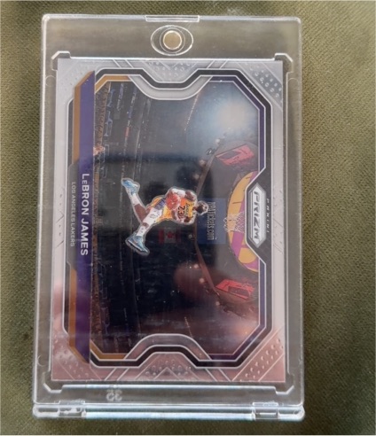 2020-21 Panini Prizm #1 LeBron James Kobe Tribute Dunk — front