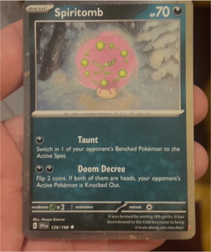 2023 Pokémon Scarlet & Violet #129 Spiritomb — front