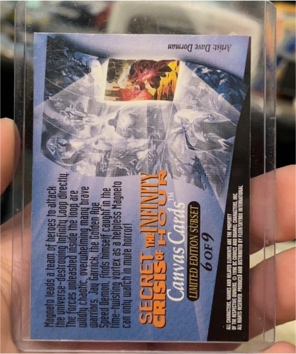 1995 Amalgam Secret Crisis of Infinity Four Canvas Cards #6 — front