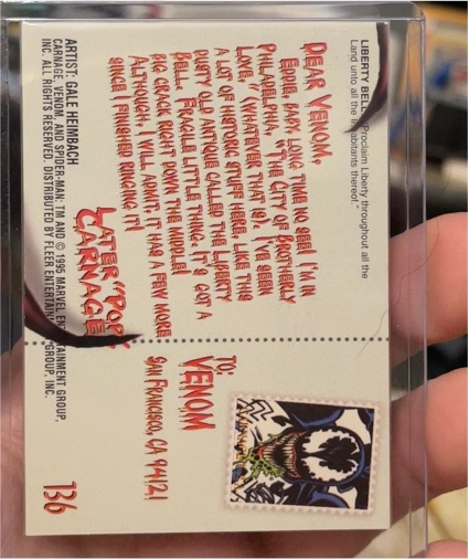 1995 Fleer Ultra Marvel #136 Venom — front