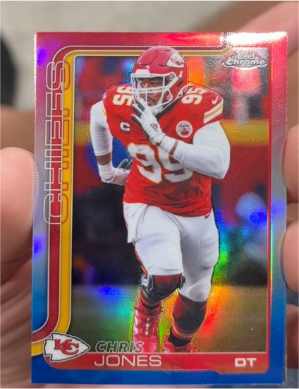 2025 Topps Chrome #153 Chris Jones — front
