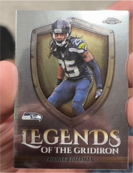 2025 Topps Chrome Legends of the Gridiron #LOG-36 Richard Sherman — front