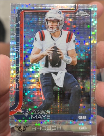 2025 Topps Chrome #207 Drake Maye — front