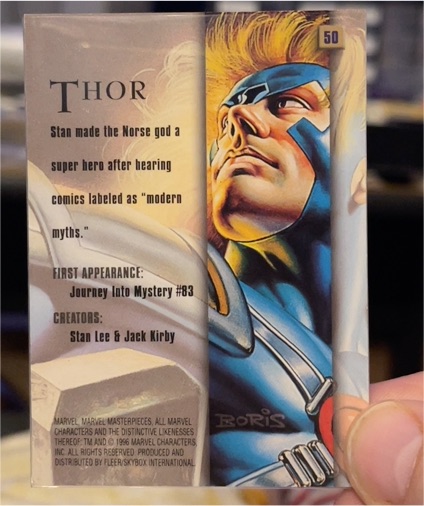 1993 Marvel Masterpieces #50 Thor — front