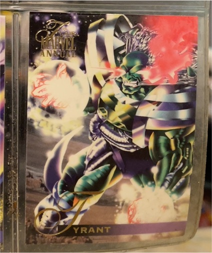 1995 Flair Marvel Annual #132 Tyrant — front