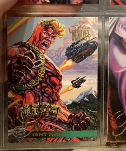1995 Fleer Flair Marvel Annual #116 Giant Man — front