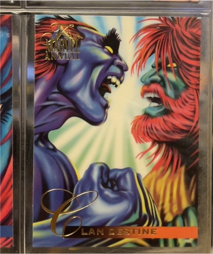 1995 Flair Marvel Annual #92 Clan Destine — front