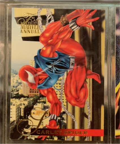 1995 Flair Marvel Annual #60 Scarlet Spider — front