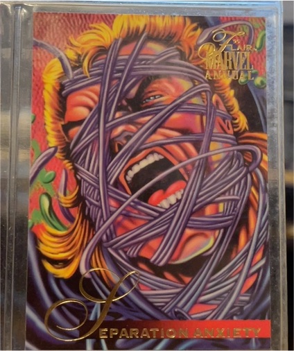 1995 Fleer Flair Marvel Annual #68 Venom Separation Anxiety — front