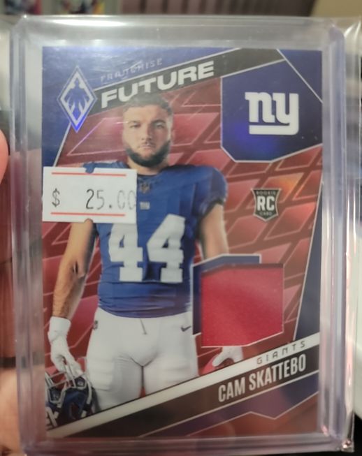 2025 Panini Phoenix Franchise Future Material #FFM-CSO Cam Skattebo — front