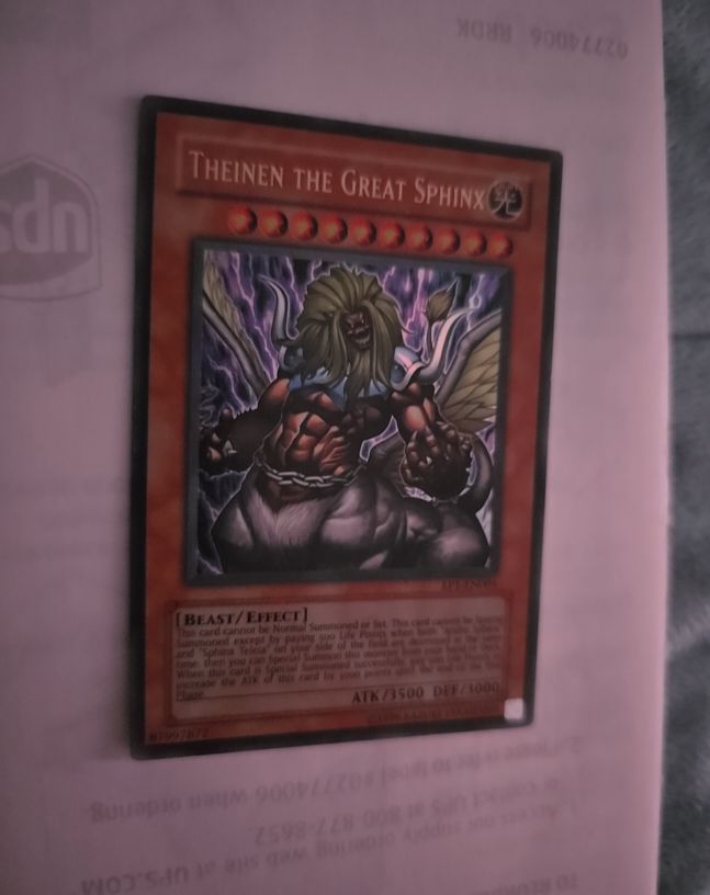 Yu-Gi-Oh! EP1-EN001 Theinen the Great Sphinx — front