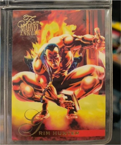 1995 Flair Marvel Annual #59 Grim Hunter — front