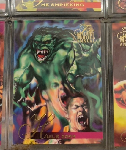 1995 Flair Marvel Annual #106 Hulk 2099 — front