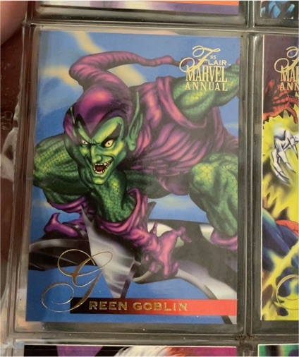 1995 Flair Marvel Annual #58 Green Goblin — front