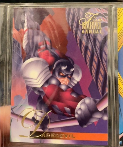 1995 Flair Marvel Annual #75 Daredevil — front