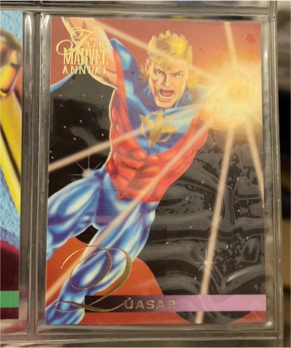 1995 Flair Marvel Annual #131 Quasar — front