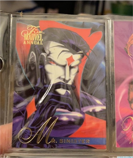 1995 Flair Marvel Annual #27 Mr. Sinister — front