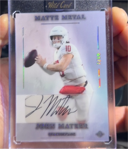 2026 Wild Card Matte Metal #Matte Metal John Mateer — front