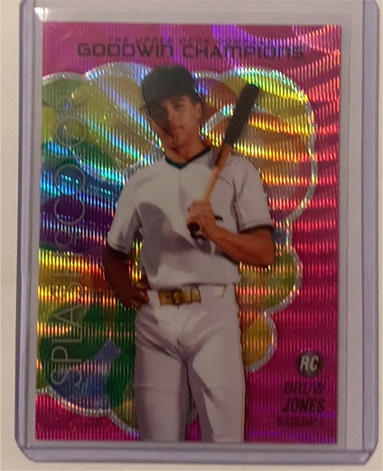 2023 Upper Deck Goodwin Champions #SCP-87 Druw Jones Pink Wave — front