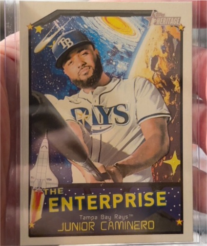 2026 Topps Heritage #TE-JC Junior Caminero — front