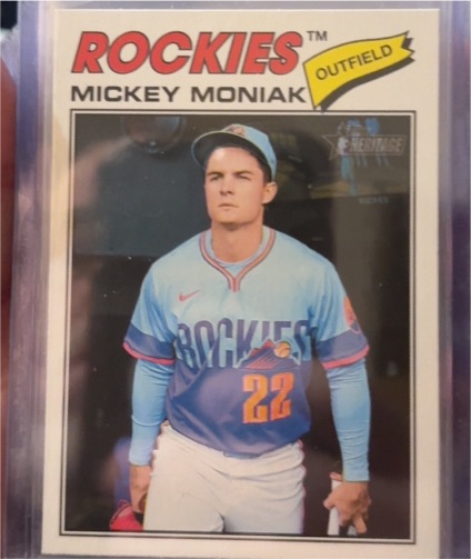 2026 Topps Heritage #400 Mickey Moniak — front