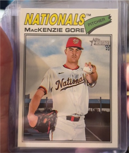 2026 Topps Heritage #294 MacKenzie Gore — front