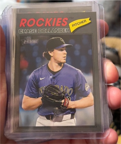2026 Topps Heritage #91 Chase Dollander — front
