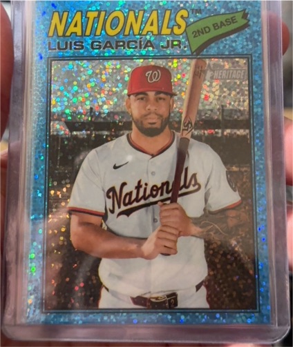 2026 Topps Heritage Chrome #43 Luis Garcia Jr. — front