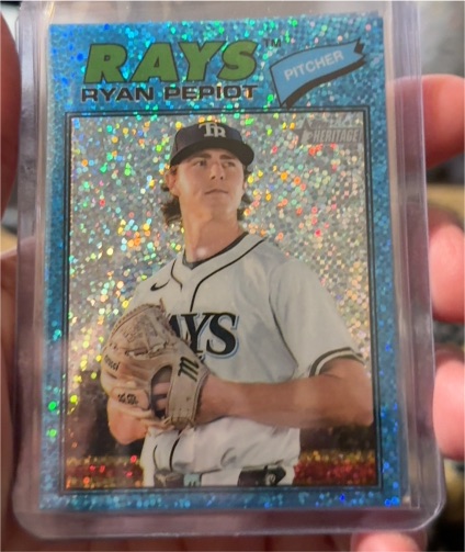 2026 Topps Heritage #34 Ryan Pepiot — front