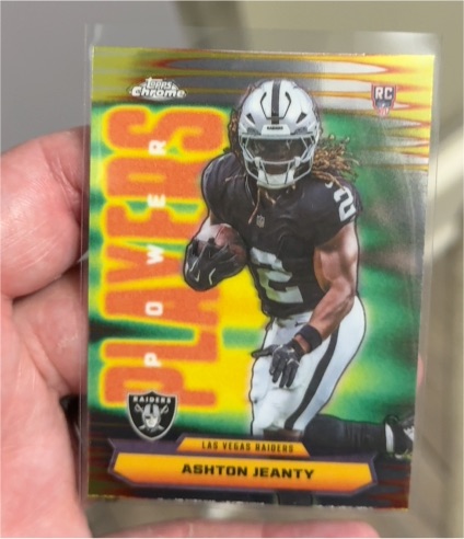 2025 Topps Chrome #PP-14 Ashton Jeanty Power Players Rookie — front