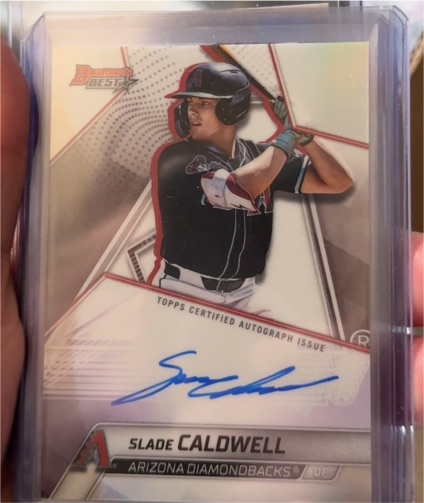 2025 Bowman's Best #B25-SC Slade Caldwell — front