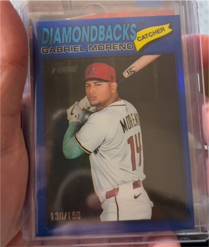 2026 Topps Heritage #361 Gabriel Moreno — front