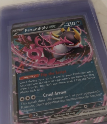 2023 Pokémon Scarlet & Violet Shrouded Fable #038 Fezandipiti ex — front