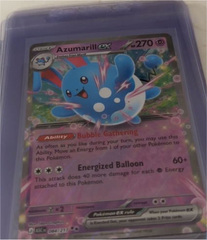 2021 Pokémon TCG Ascended Heroes #084 Azumarill ex — front