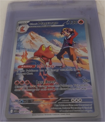 2023 Pokémon TCG Ascended Heroes #222 Ethan's Magcargo — front