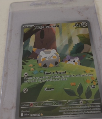 2025 Pokémon Phantasmal Flames #104 Togedemaru Illustration Rare — front