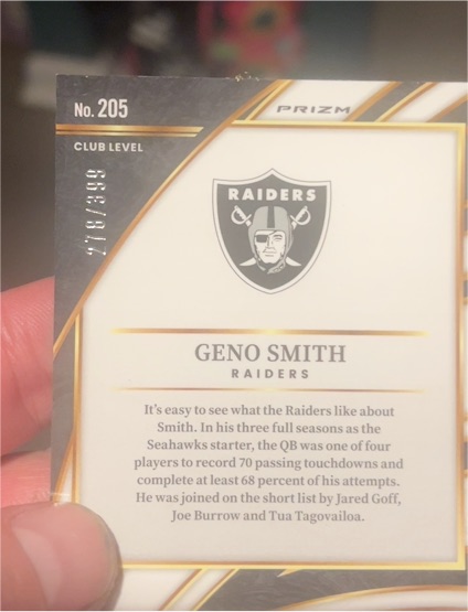 2025 Panini Select #205 Geno Smith — front