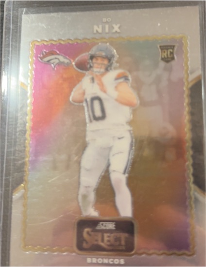 2024 Panini Select Score Select Throwback #23 Bo Nix — front