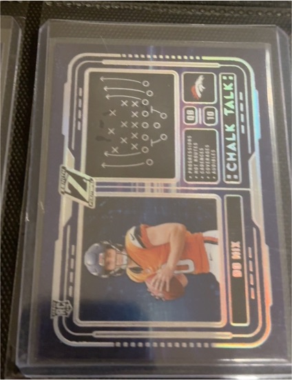 2024 Panini Zenith #4 Bo Nix Chalk Talk Rookie Insert — front