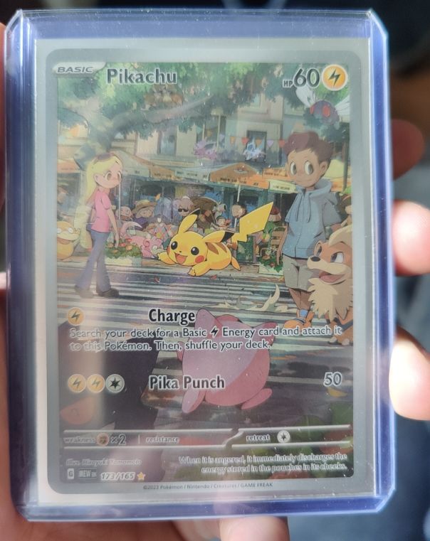2023 Pokémon Scarlet & Violet 151 #173/165 Pikachu Illustration Rare Full Art — front