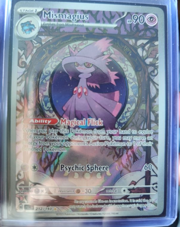 2023 Pokemon SV02: Paldea Evolved #212 Mismagius Illustration Rare Holo — front