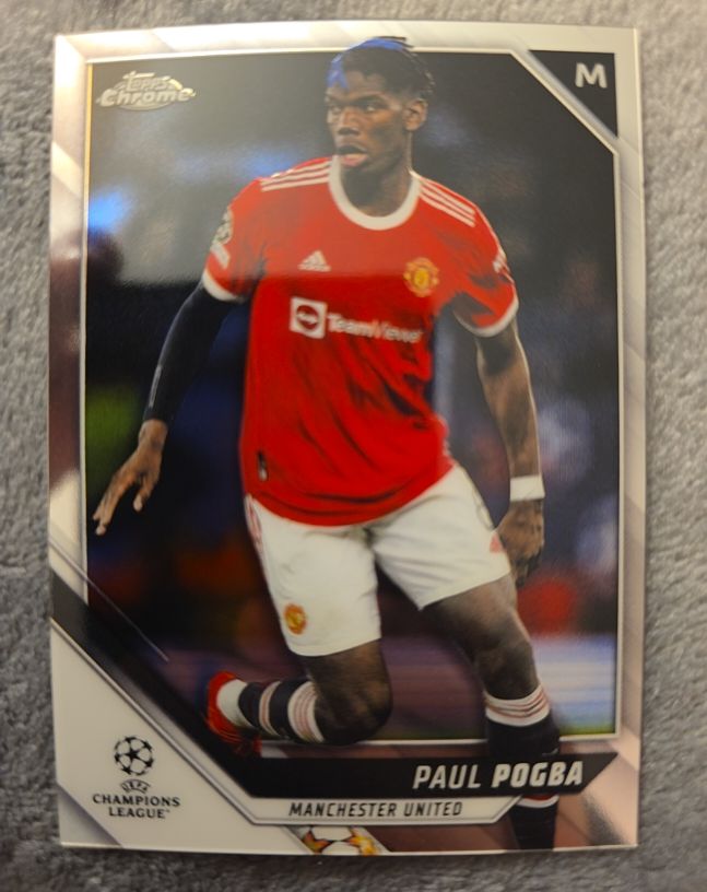 2021-22 Topps Chrome UEFA Champions League #155 Paul Pogba — front