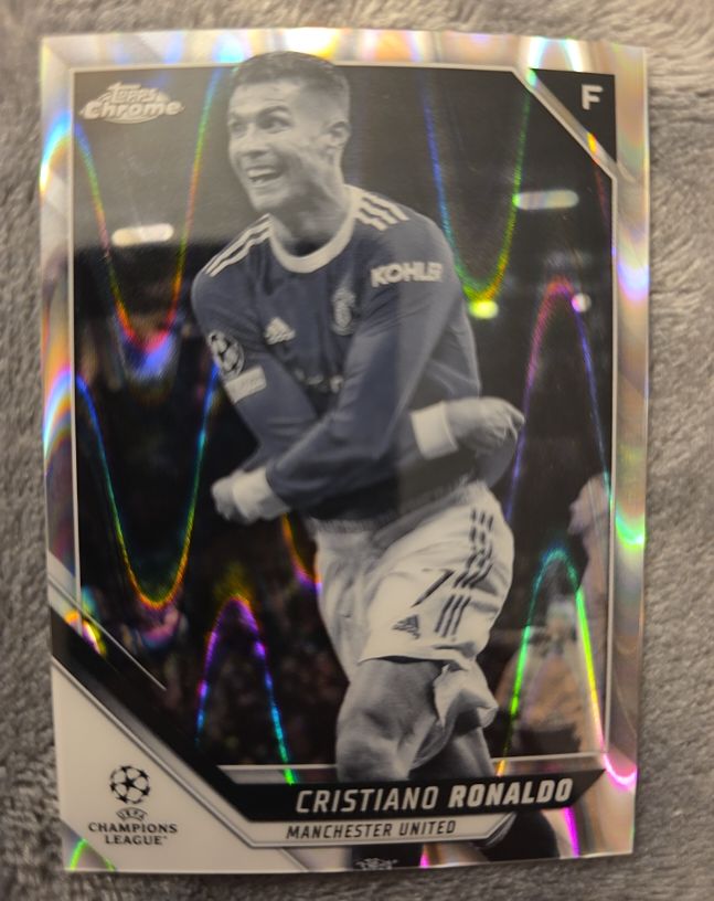 2021-22 Topps Chrome UEFA Champions League #10 Cristiano Ronaldo — front