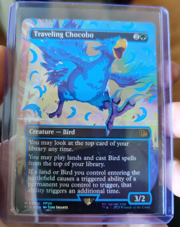 2025 Magic: The Gathering Final Fantasy #PRC4 Traveling Chocobo — front