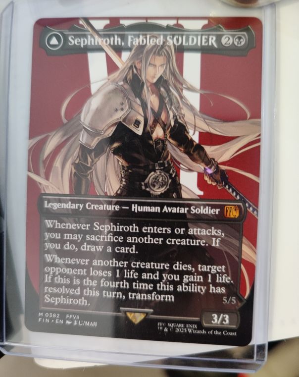 2023 Final Fantasy #0382 Sephiroth, Fabled SOLDIER — front