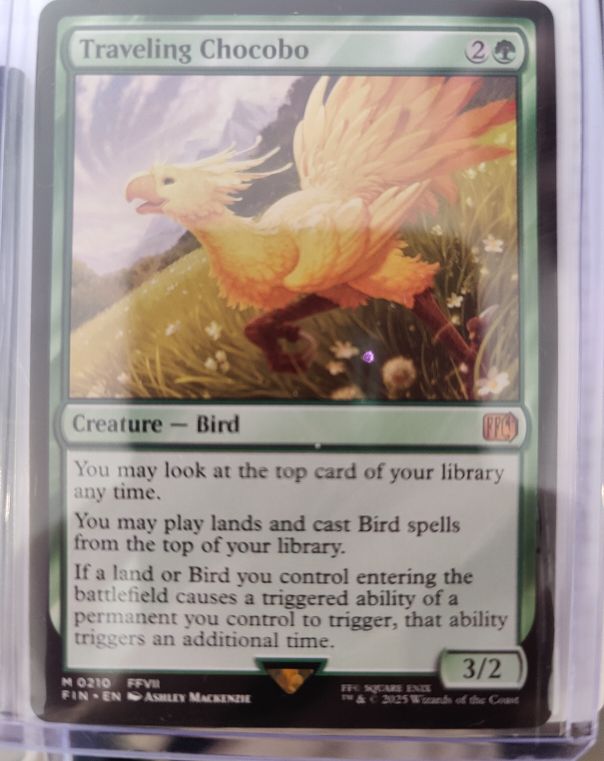 2025 Magic: The Gathering #210 Traveling Chocobo — front