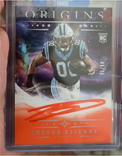 2025 Panini Origins #RA-TET Trevor Etienne — front