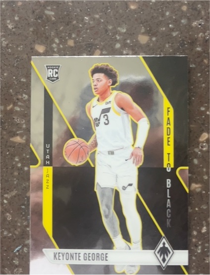 2023-24 Panini Phoenix #17 Keyonte George Fade To Black — front