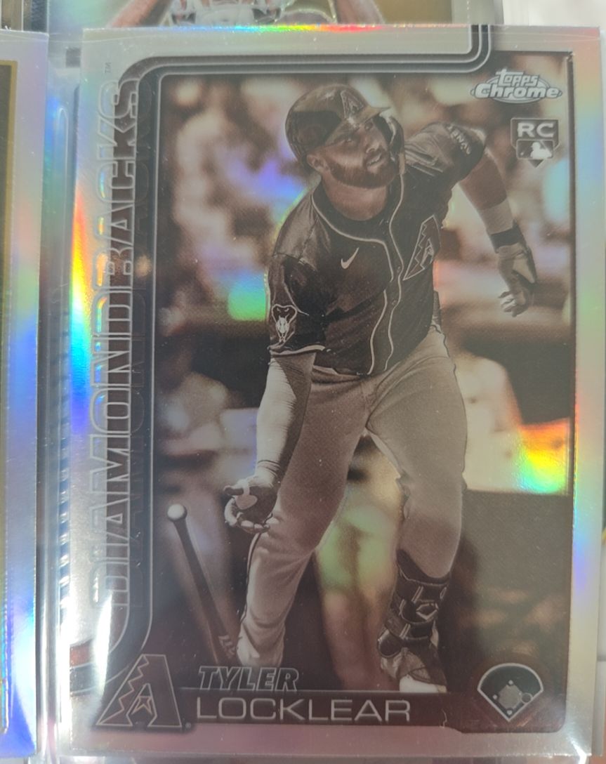 2025 Topps Chrome Update #USC80 Tyler Locklear Sepia Refractor — front