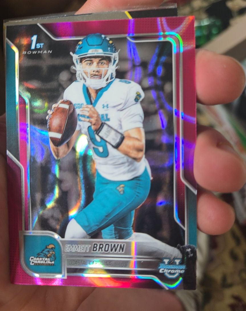 2025 Bowman University Chrome #199 Emmett Brown — front